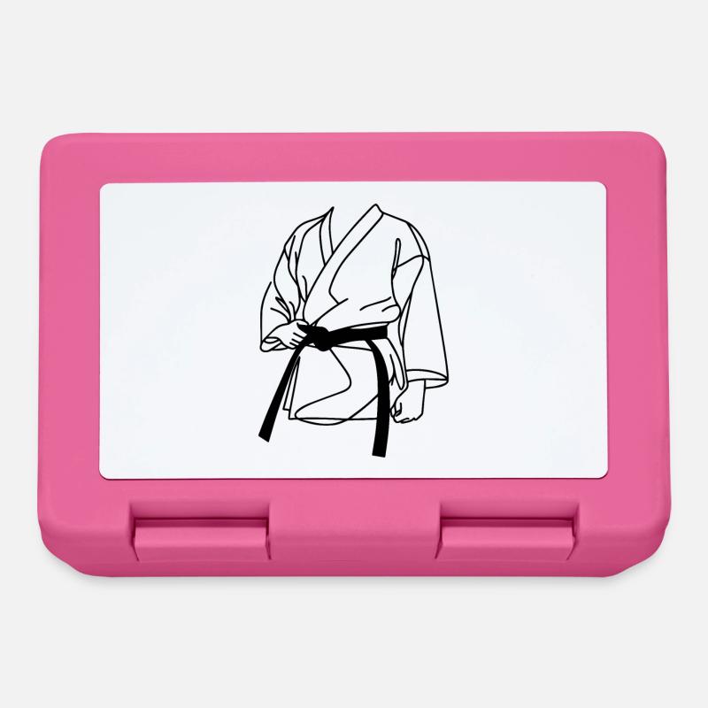 Dessin Karateka - Boîte à goûter - rose