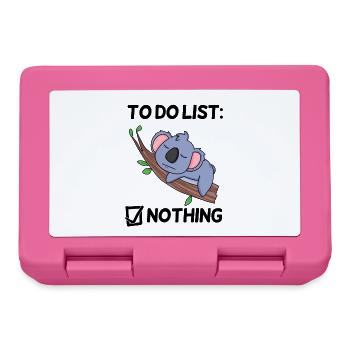 Funny Saying Funny Sayings - Koala Motif - Lunchbox - pink - Front