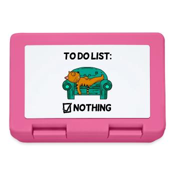 Funny Saying Funny Sayings - Cat - Lunchbox - pink - Front