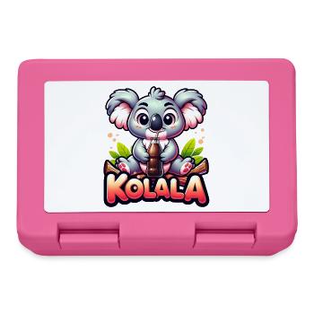 Kolala - Cute Koala with Word Game - Lunchbox - pink - Front