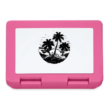 Mountainbiking Illustration - Brotdose - Pink - Vorne