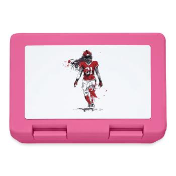 Football Player Woman - Lunchbox - pink - Front
