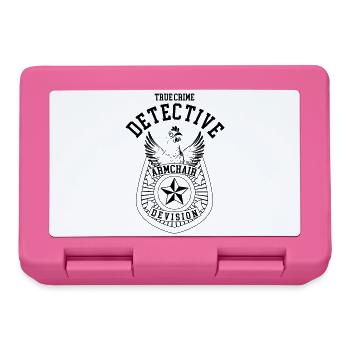 Poulet Marque True Crime Détective Cadeau Drôle - Boîte à goûter - rose - Devant