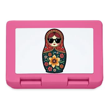 Russian Girl! Matryoshka Russian Sunglasses - Lunchbox - pink - Front