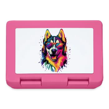Husky Dogs Lover Dog Love Siberian Huskies - Lunchbox - pink - Front