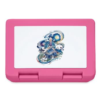 Samurai Ronin mount fuji japanese - Lunchbox - pink - Front