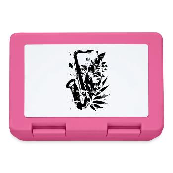 Funny Saxophone - Lunchbox - pink - Front