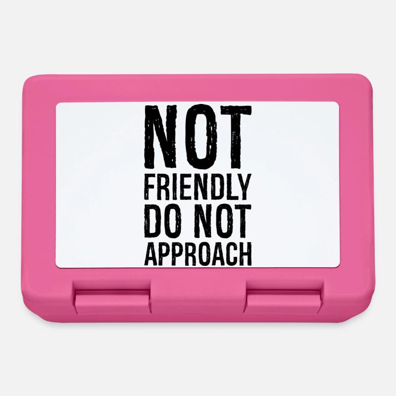 not friendly do not approach - Brotdose - Pink