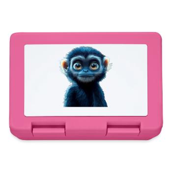 Gibbon Affe Weißhandgibbon Monkey Süße Lar Gibbons - Brotdose - Pink - Vorne