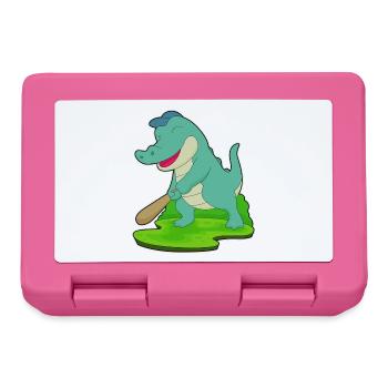 Bâton de baseball Crocodile - Boîte à goûter - rose - Devant
