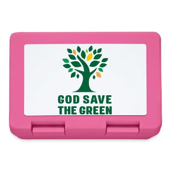 Tag der Erde - Gott schütze das Grün - Brotdose - Pink - Vorne