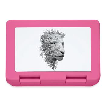 Lionne Racines Surréaliste Nature Artistique Complexe - Boîte à goûter - rose - Devant