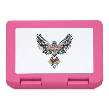 Tribal Hawk Boho Falke Vogel Bohemian Totem - Brotdose - Pink - Vorne