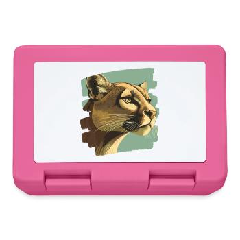 Lion de montagne Rétro - Boîte à goûter - rose - Devant