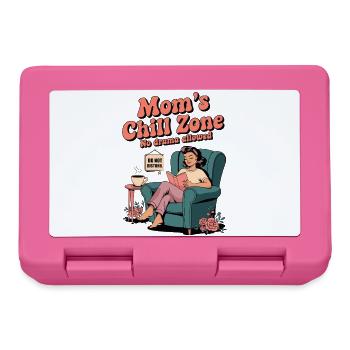 Mom’s Chill Zone Pas de drame Cadeau drôle - Boîte à goûter - rose - Devant