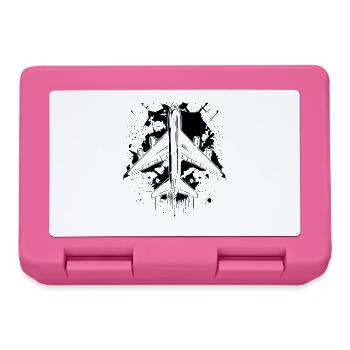Airplane Drawing - Lunchbox - pink - Front