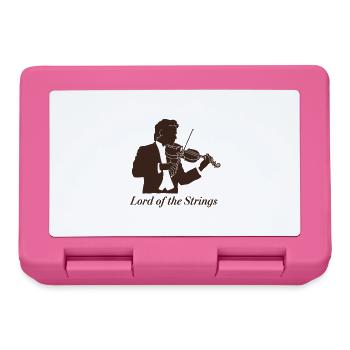 Violin Lord Of The Strings Musician Illustration - Lunchbox - pink - Front
