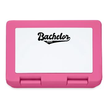 Bachelor 2025 Abschluss Promotion Sponsion - Brotdose - Pink - Vorne
