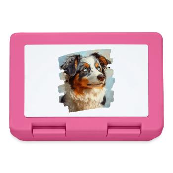 Australian Shepherd - Lunchbox - pink - Front