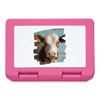 Éleveur de vaches - Boîte à goûter - rose - Devant