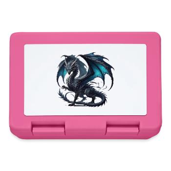 Scène mythique de bataille du dragon noir - Boîte à goûter - rose - Devant