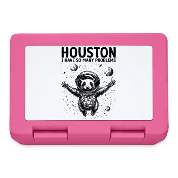 Houston I Have So Many Problems Opossum Astronaut - Brotdose - Pink - Vorne