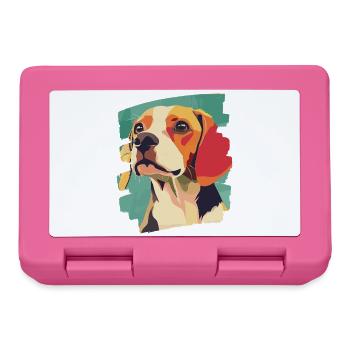 Beagle - Brotdose - Pink - Vorne
