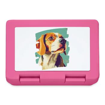 Beagle - Brotdose - Pink - Vorne