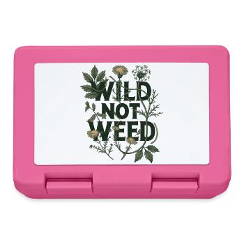 Wild Not Weed - Botanical Foraging Nature Art - Lunchbox - pink - Front