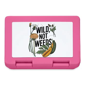Wild Not Weeds - Art de la recherche de nourriture inspiré de la nature - Boîte à goûter - rose - Devant