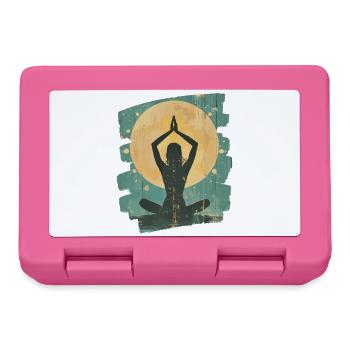 Yoga Namaste Meditation - Brotdose - Pink - Vorne