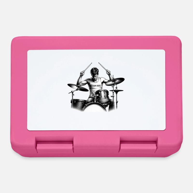 Drum Chief Schlagzeuger Drummer - Lunchbox - pink