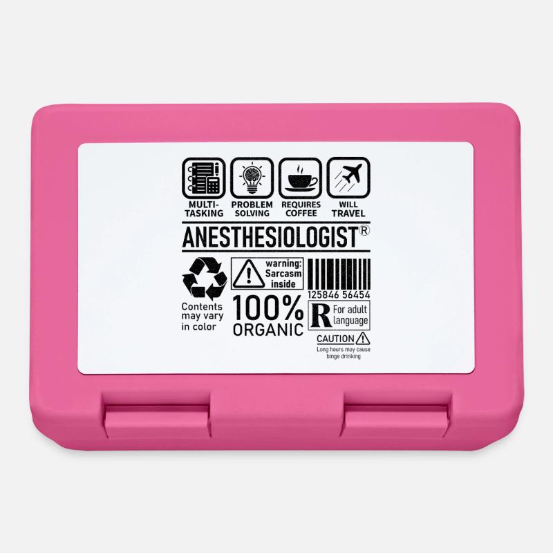 Anesthésiste multitâche résolution de problèmes - Boîte à goûter - rose