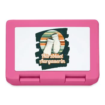 Härzbluetaargauerin Chaussettes Aargauer et blanches - Boîte à goûter - rose - Devant