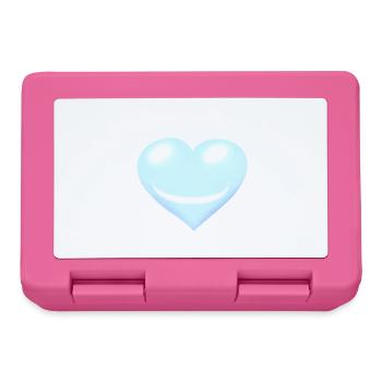 Herz Herzen Emotion Gesicht - Brotdose - Pink - Vorne