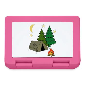 Tente Camping Aventure en plein air Camping Vacances en forêt - Boîte à goûter - rose - Devant