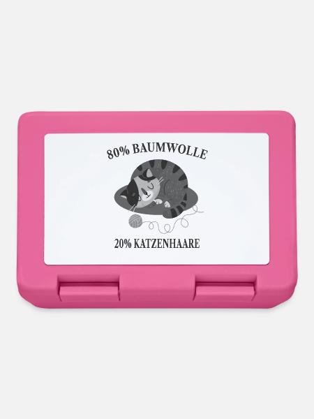 Katzen Katzenliebhaber - Brotdose - Pink