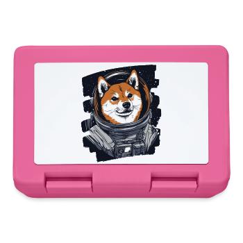 Shiba Inu Astronaute - Boîte à goûter - rose - Devant