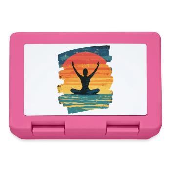 Yoga Namaste Meditation - Brotdose - Pink - Vorne