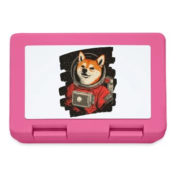 Shiba Inu Astronaute - Boîte à goûter - rose - Devant