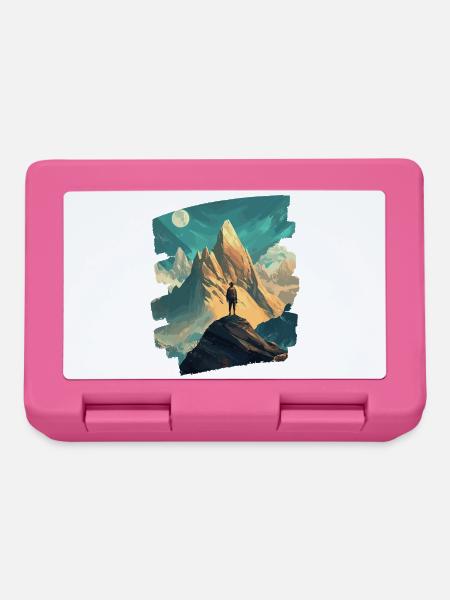 Berge - Brotdose - Pink