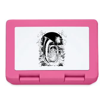 Dessin de tuba - Boîte à goûter - rose - Devant