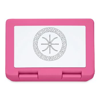 Delphisches Epsilon-Symbol | Antikes griechisches Emblem - Brotdose - Pink - Vorne