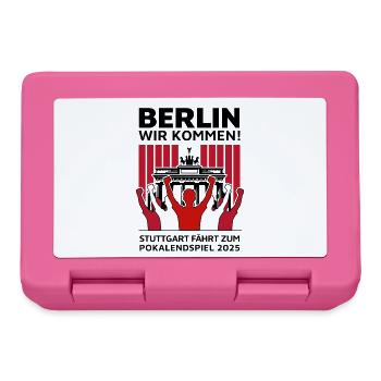Stuttgart Berlin Finale – Berlin wir kommen! - Brotdose - Pink - Vorne