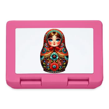 Fille russe ! Matriochka Russe pour Russes - Boîte à goûter - rose - Devant