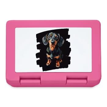 Dachshund - Lunchbox - pink - Front