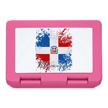 Dominican Flag, Dominican Pride - Lunchbox - pink - Front