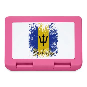 Flagge von Barbados, Barbados-Stolz - Brotdose - Pink - Vorne