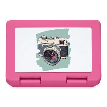 Appareil photo Appareil photo Photographe Femme Photographe - Boîte à goûter - rose - Devant