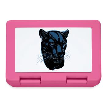 Panther Leopard Raubkatze Süße Großkatze Panter - Brotdose - Pink - Vorne